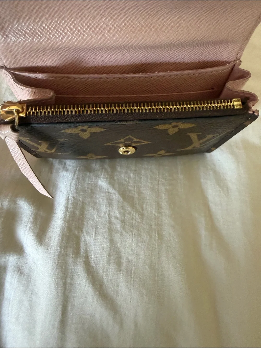 Louis Vuitton Victorine Wallet Monogram Canvas Rose Ballerine